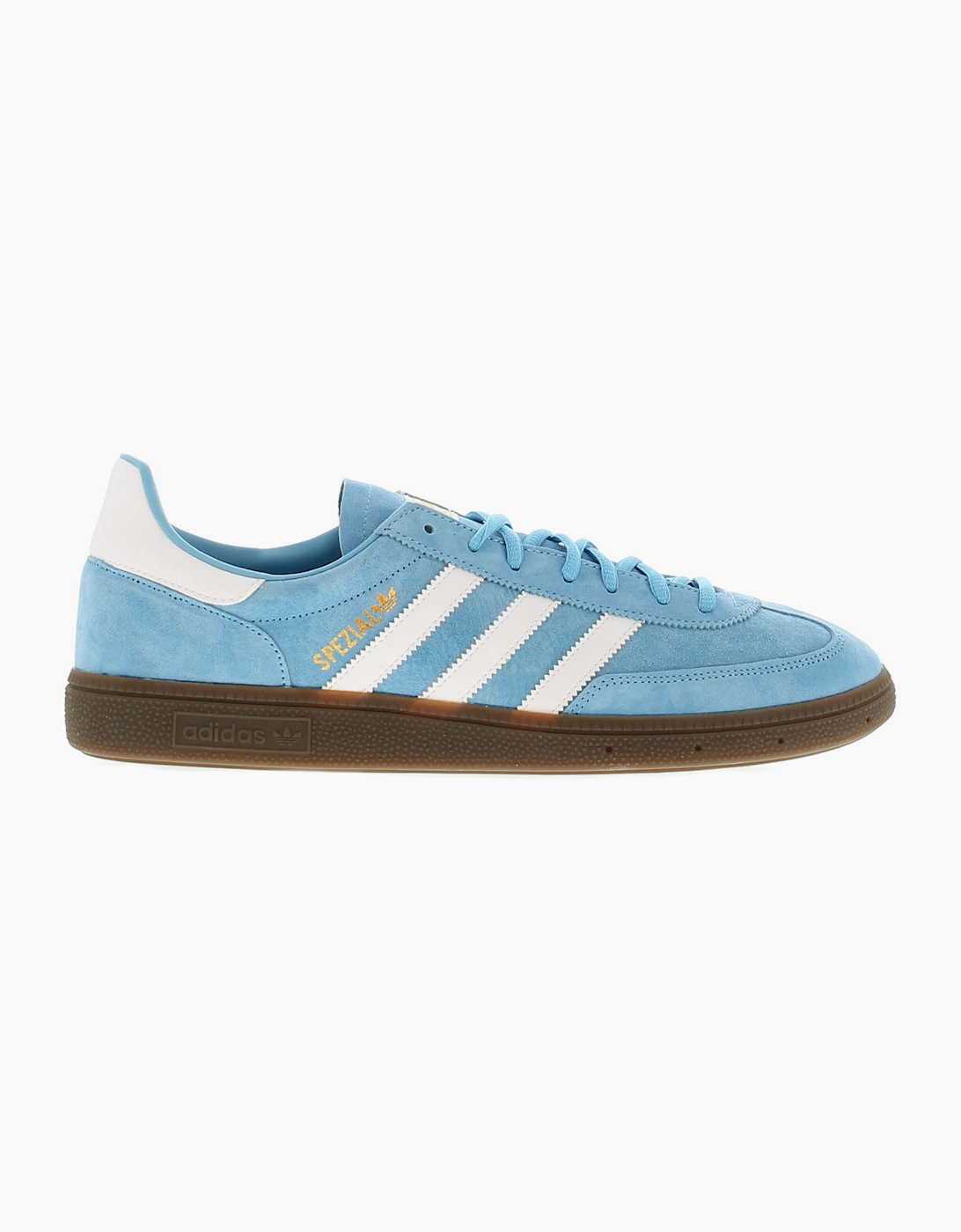 Adidas Originals Womens Trainers Handball Spezial Leather Lace Up Pale blue whit
