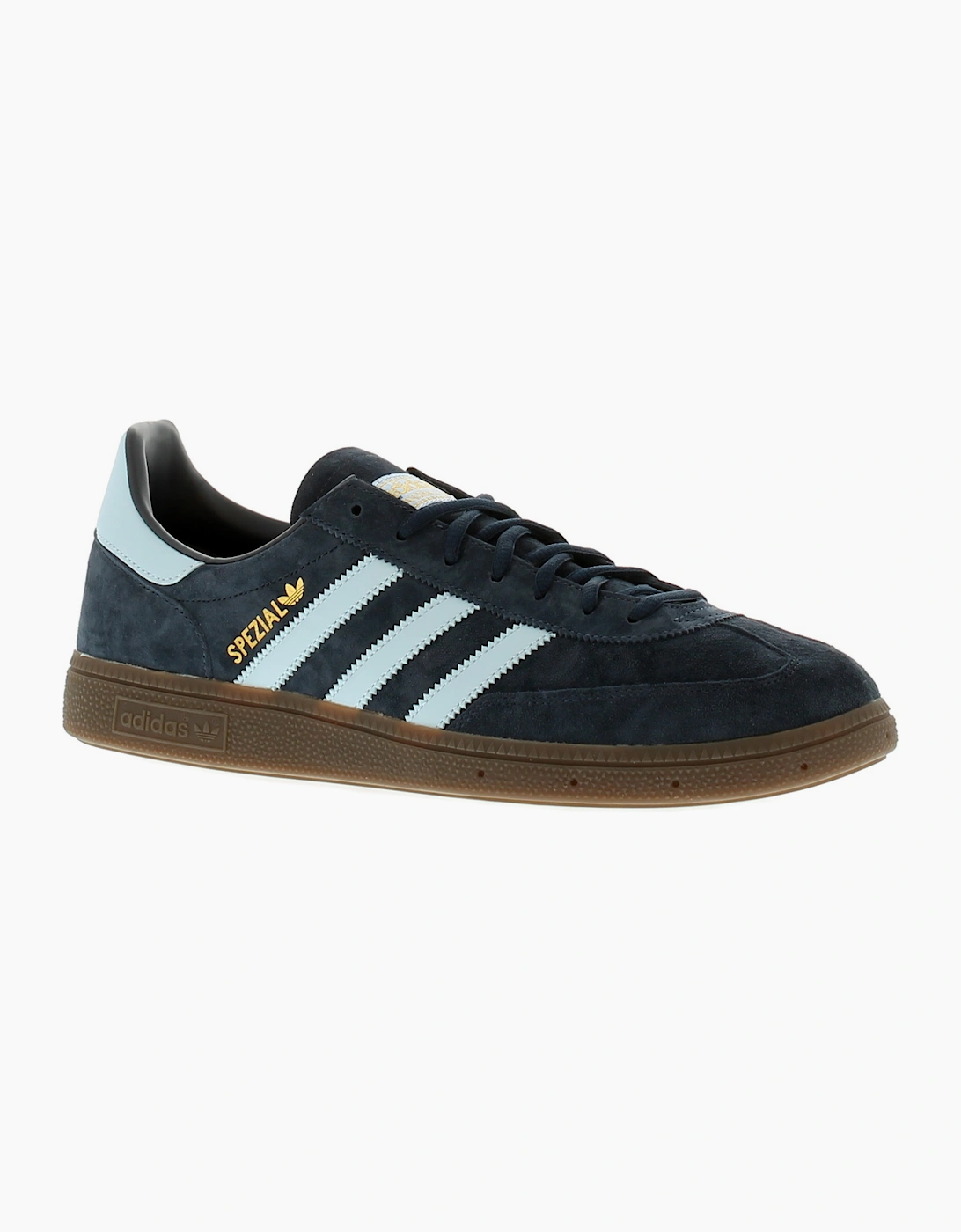 Adidas Originals Women's Blue Trainers Handball Spezial Leather Lace Up Collegiate Nav  5 Uk Size 5
