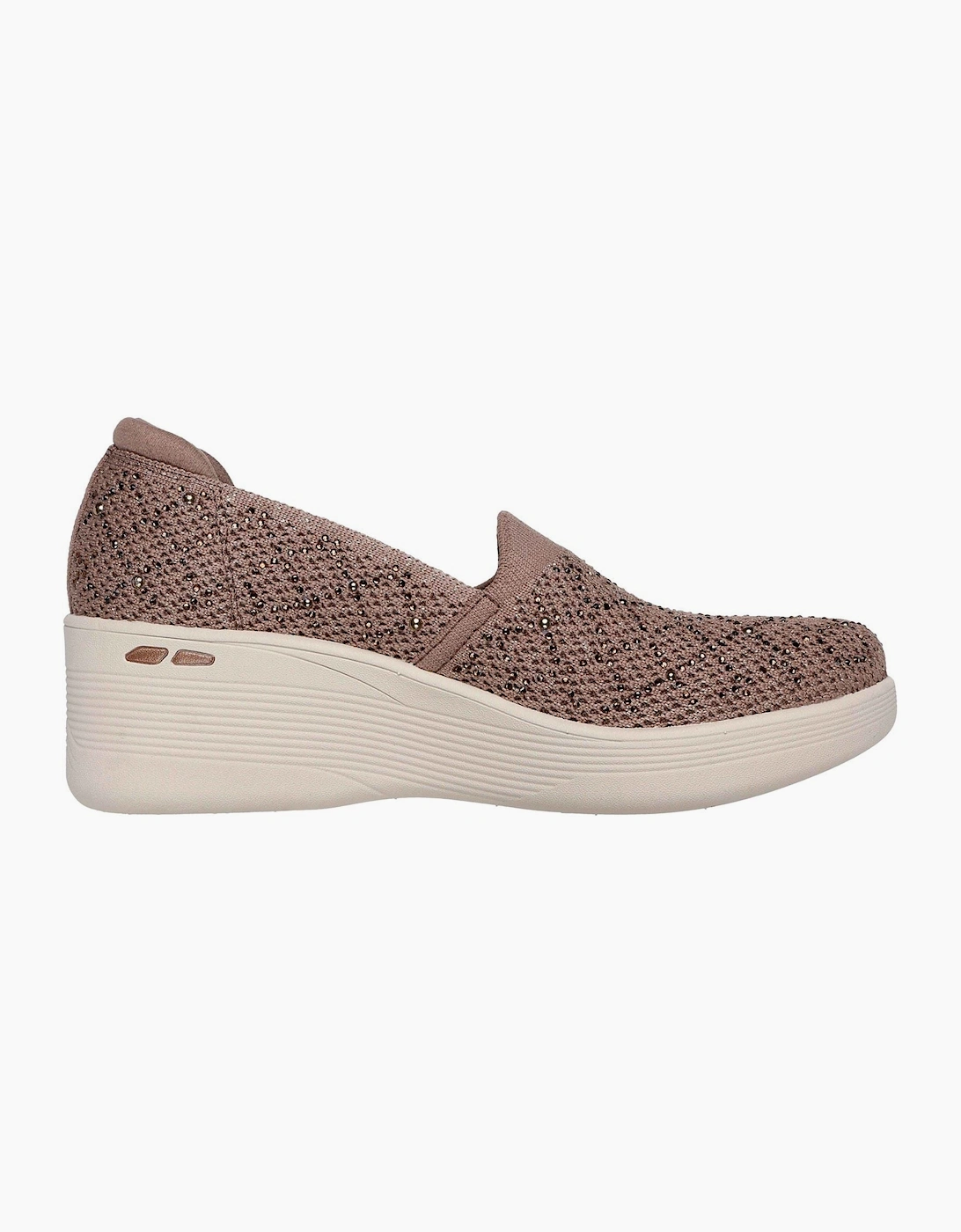 Skechers Pier-Lite My Reflection Polyester Women's Mocha Trainers