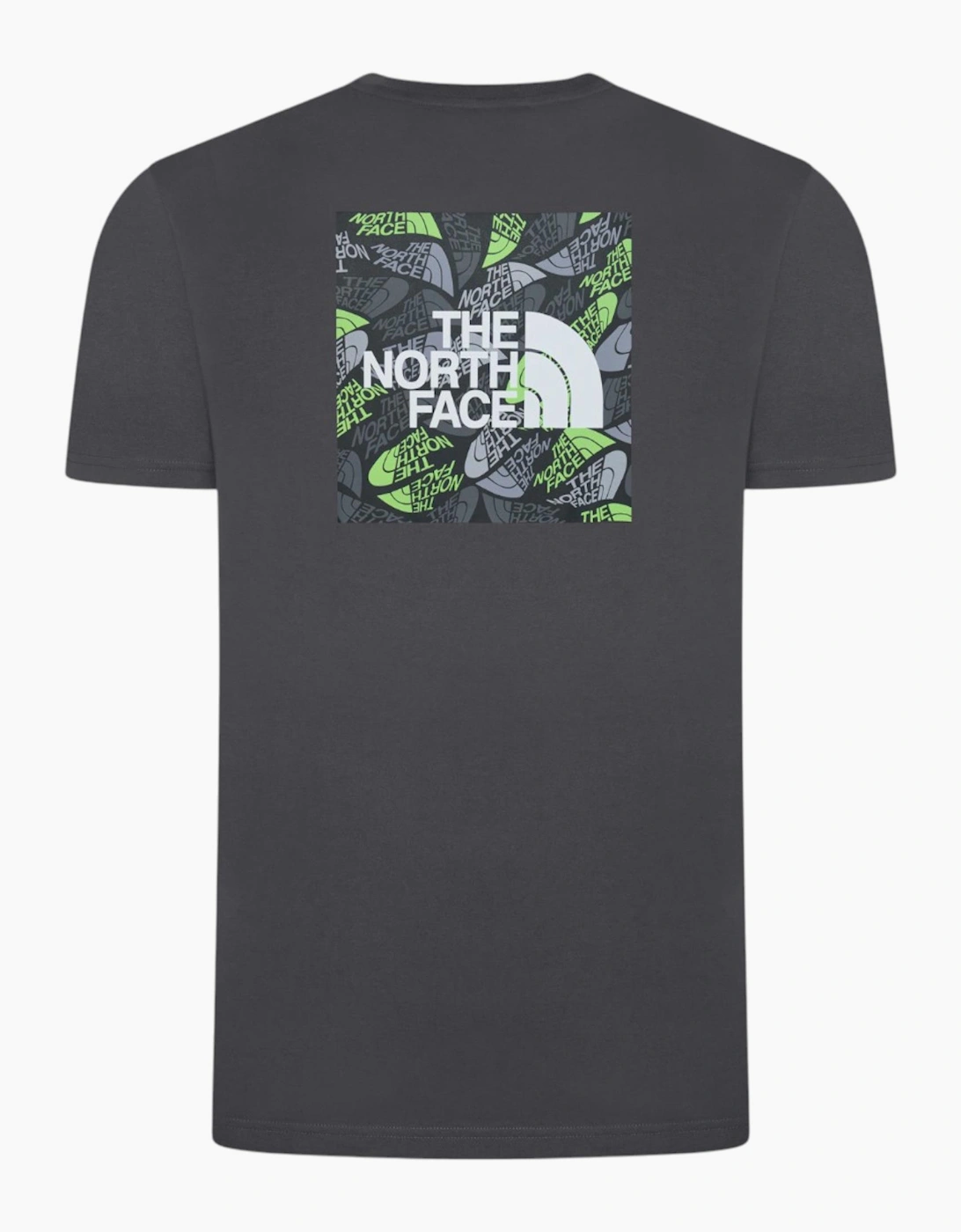 The North Face Men's The North Face Mens T Shirt Box Exploration Crew Neck Graphic Print Cotton Tee - Grey