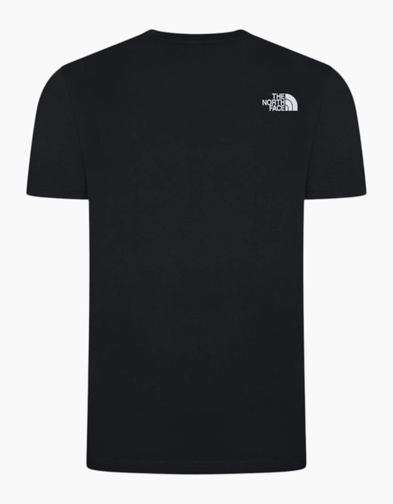 The North Face Mens T Shirt Mountain Front Short Sleeve Graphic Print Cotton Tee