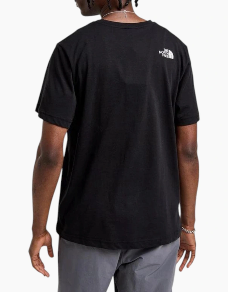 The North Face Mens T Shirt Mountain Front Short Sleeve Graphic Print Cotton Tee