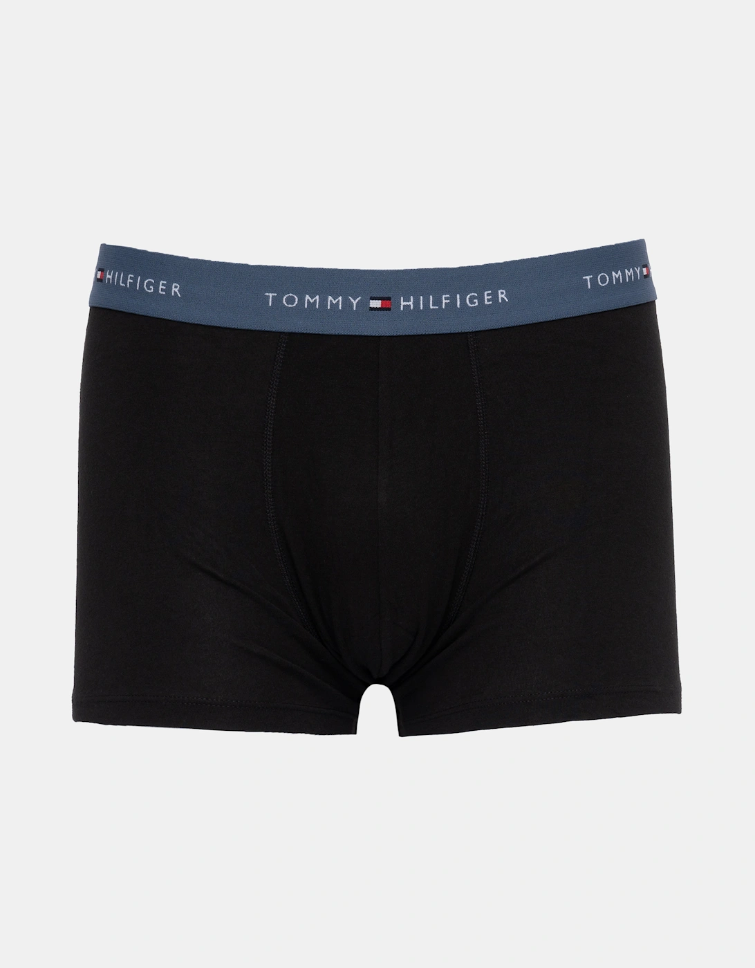 Tommy Hilfiger 3-Pack Logo Waistband Mens Trunks - Mint/Pink/Blue