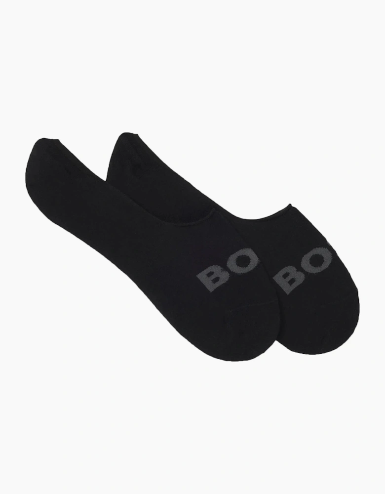 Boss Black 2 Pack Invisible Socks Black