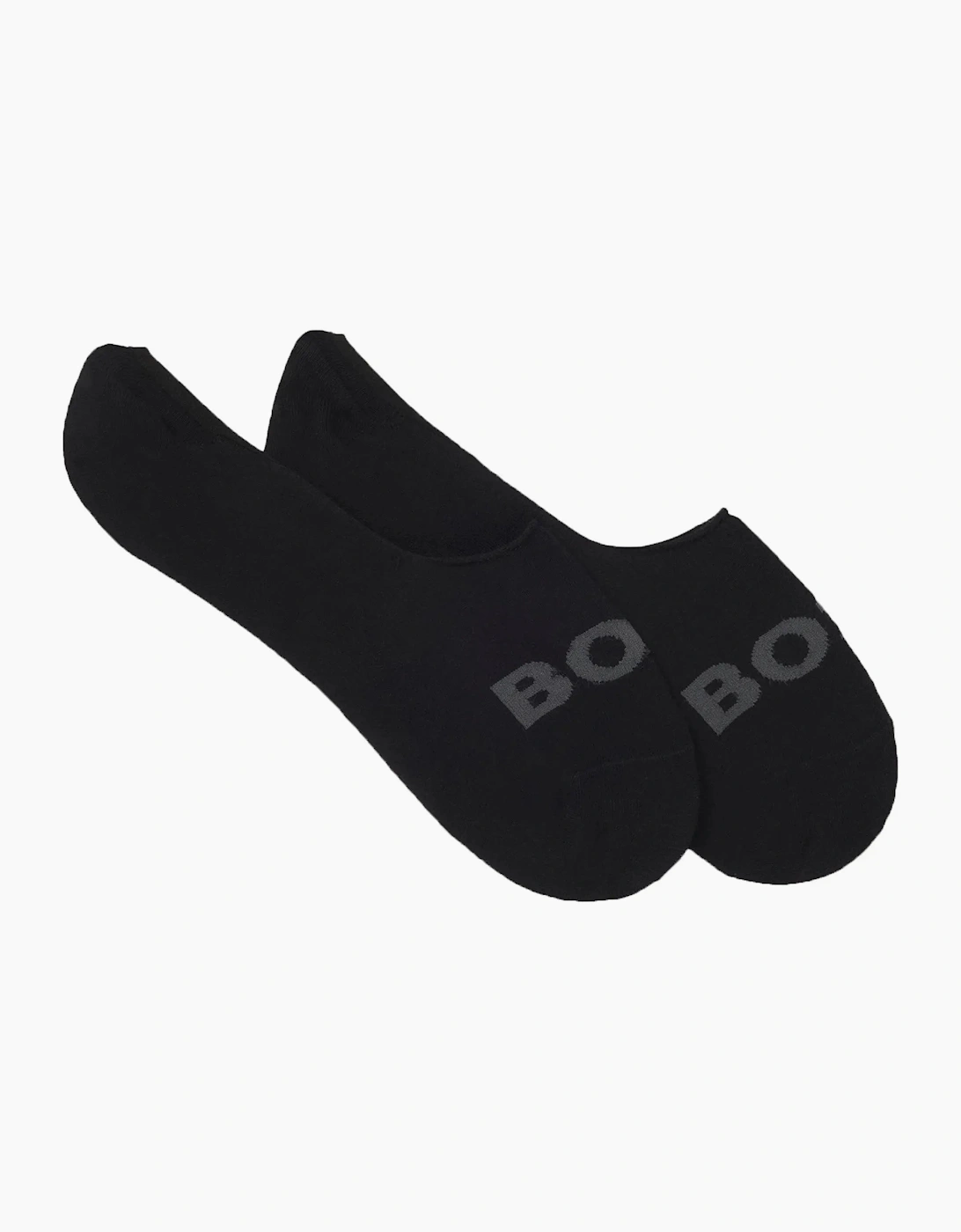 Boss Black 2 Pack Invisible Socks Black