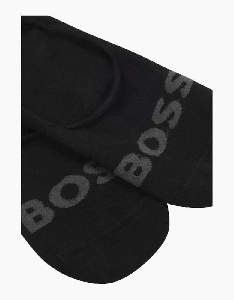 Boss Black 2 Pack Invisible Socks Black