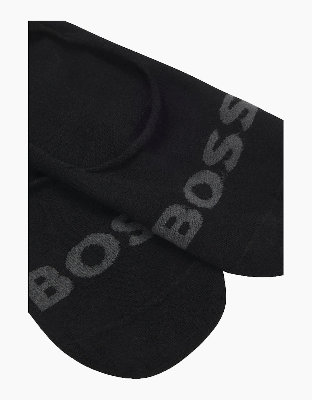 Boss Black 2 Pack Invisible Socks Black