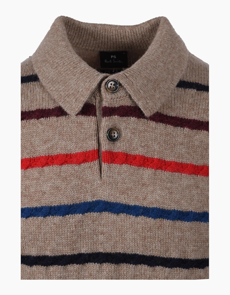 Paul Smith Long Sleeve Polo Sand