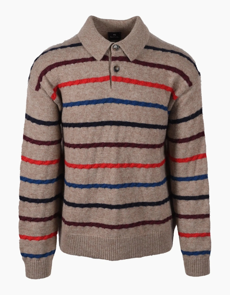 Paul Smith Long Sleeve Polo Sand
