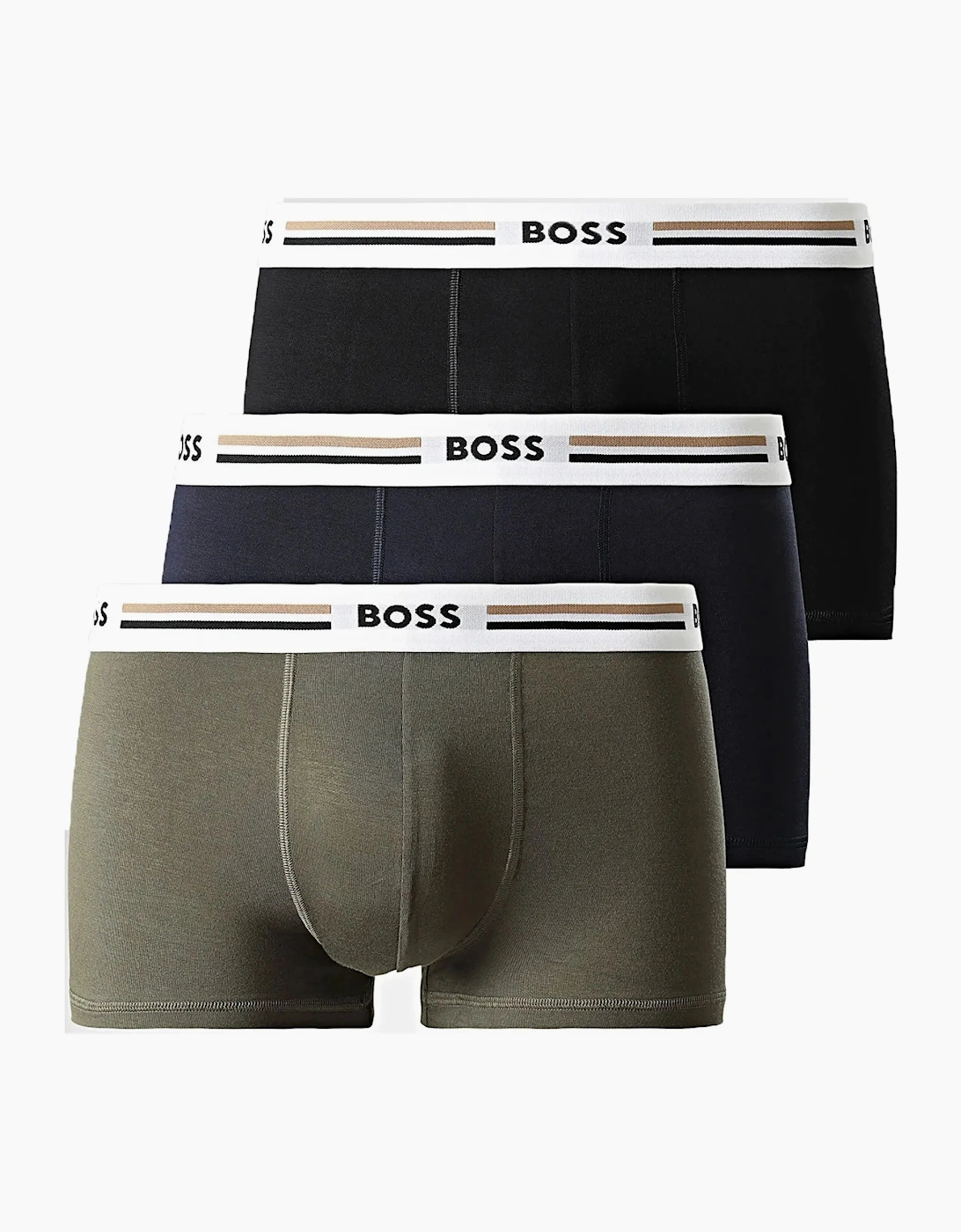 Boss Black 3 Pack Trunk Revive Green/Black/Navy