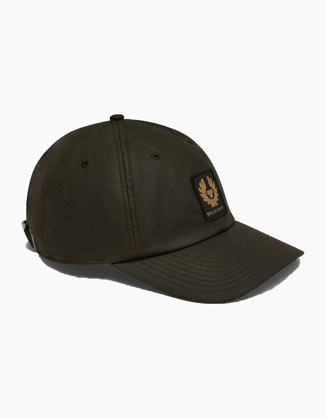 Belstaff Men's Green Phoenix Patch Waxed Cap Faded Olive - Size: 1 Size