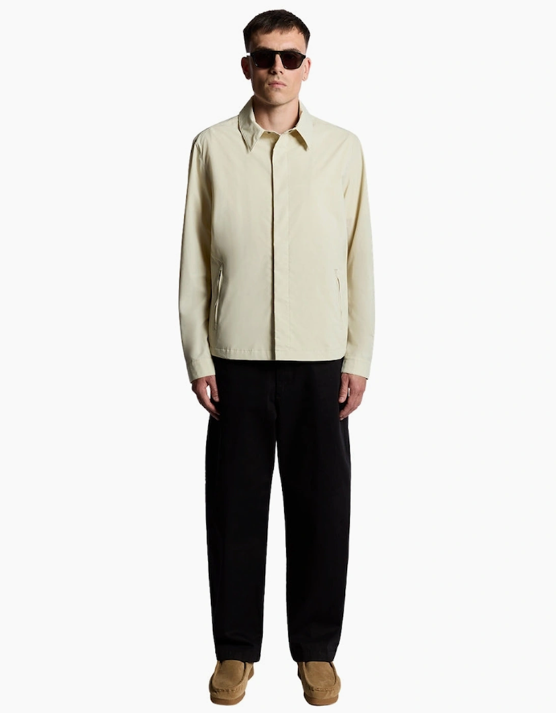 Lyle & Scott Grey Taupe Nylon Overshirt
