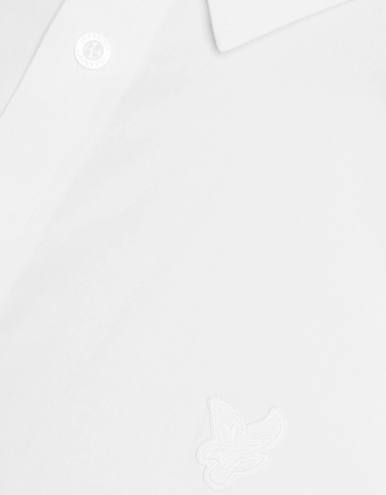 Lyle & Scott White Tonal Easy Care Poplin Shirt