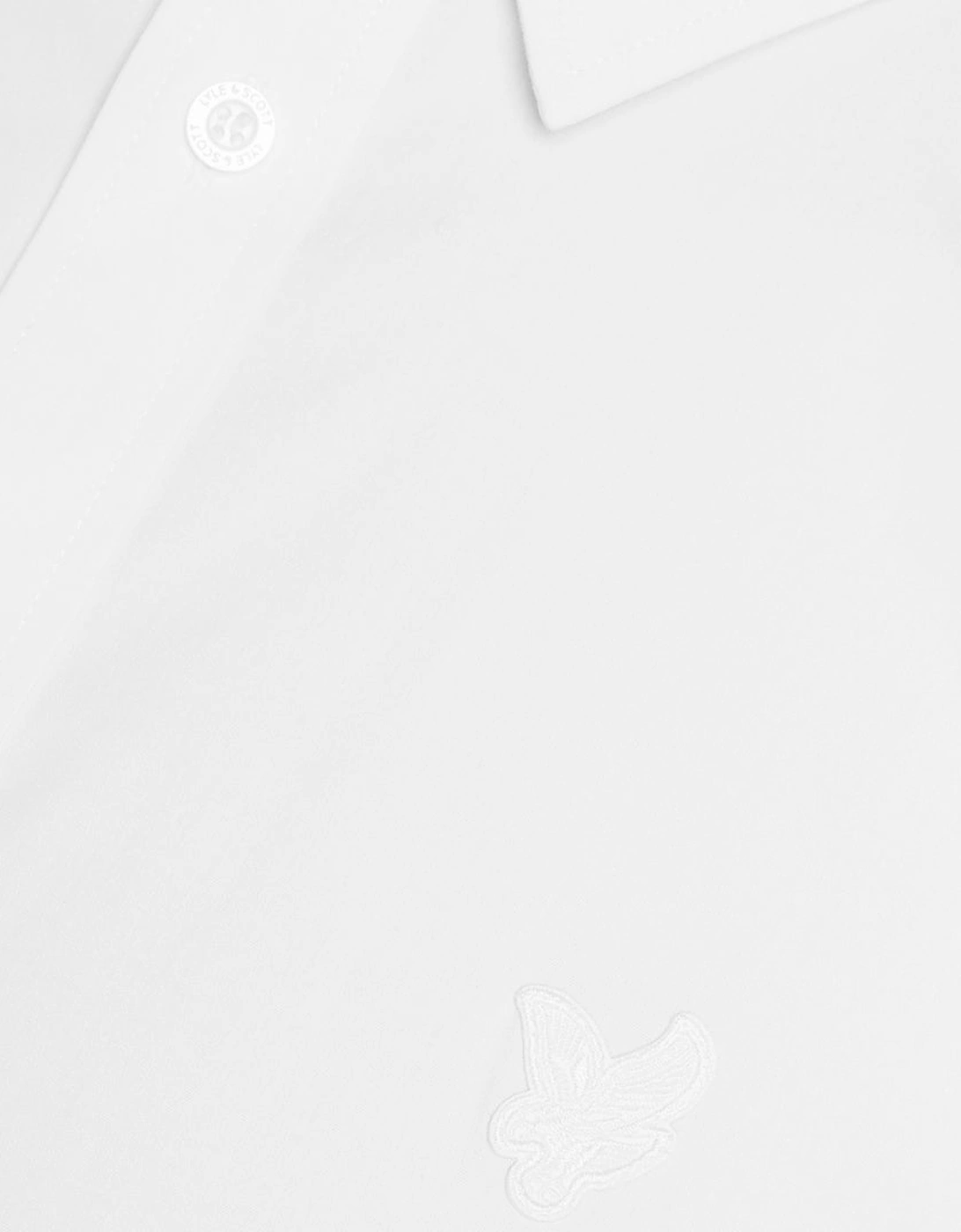 Lyle & Scott White Tonal Easy Care Poplin Shirt