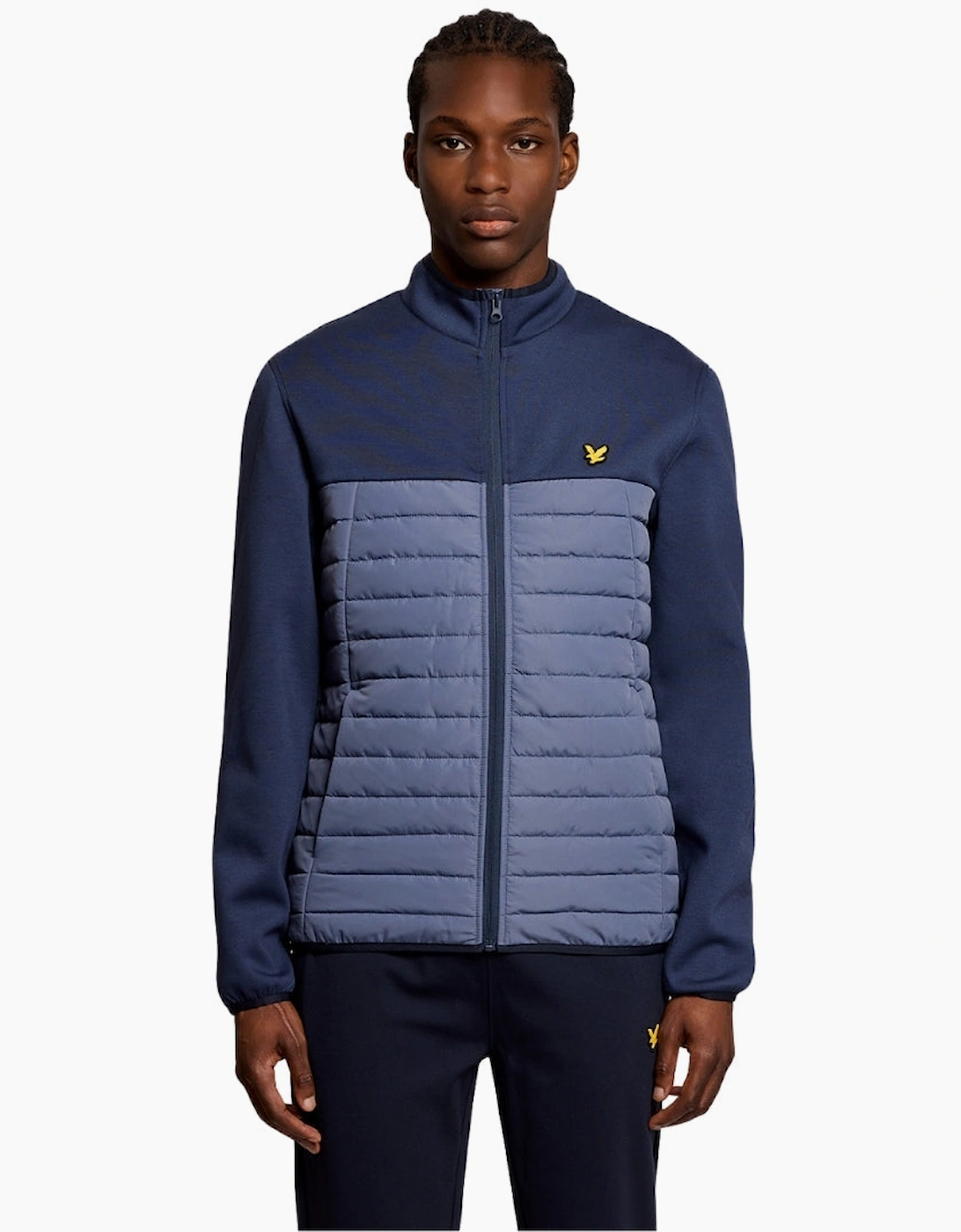 Lyle & Scott True Indigo Sports Fleece Hybrid Jacket