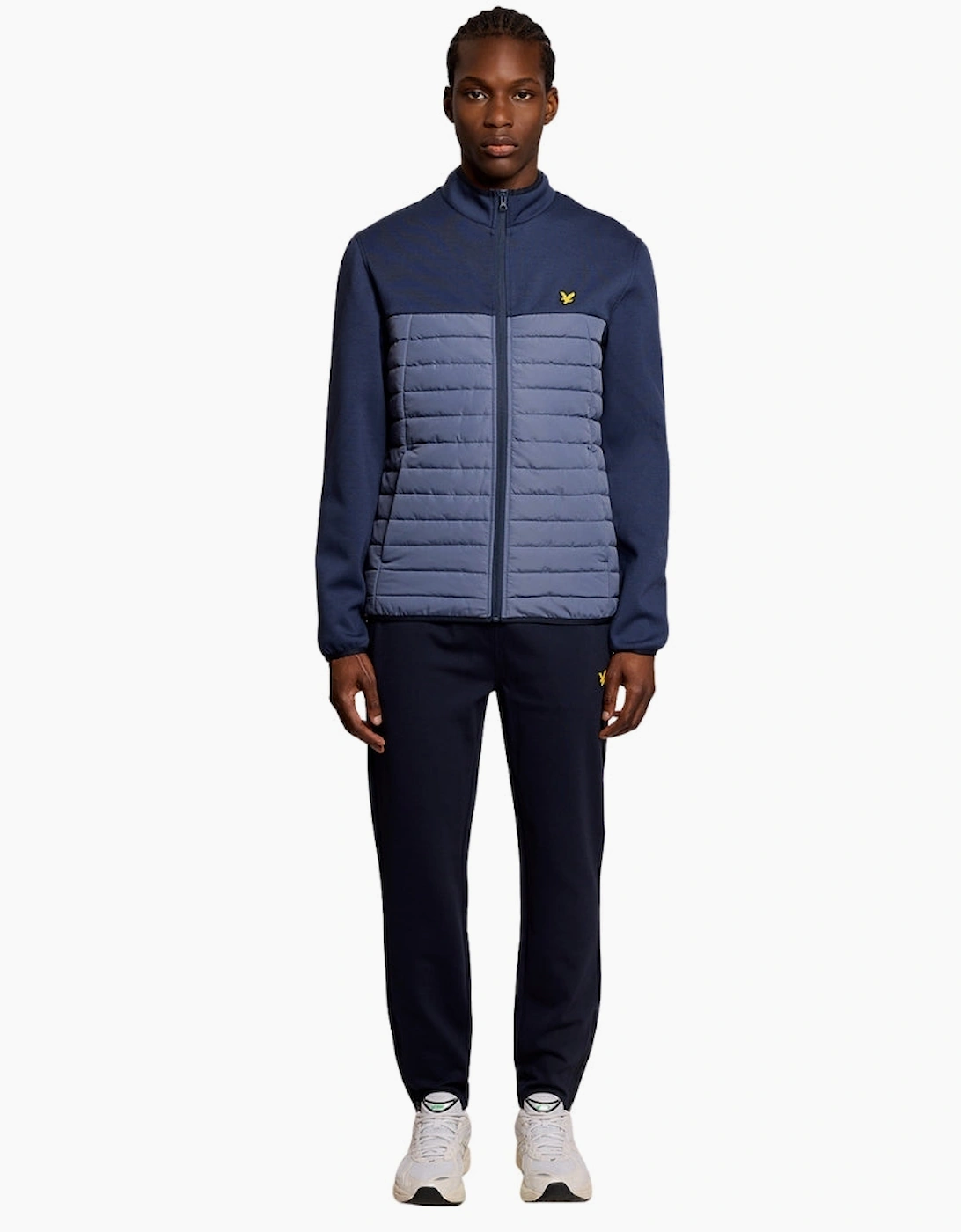 Lyle & Scott True Indigo Sports Fleece Hybrid Jacket