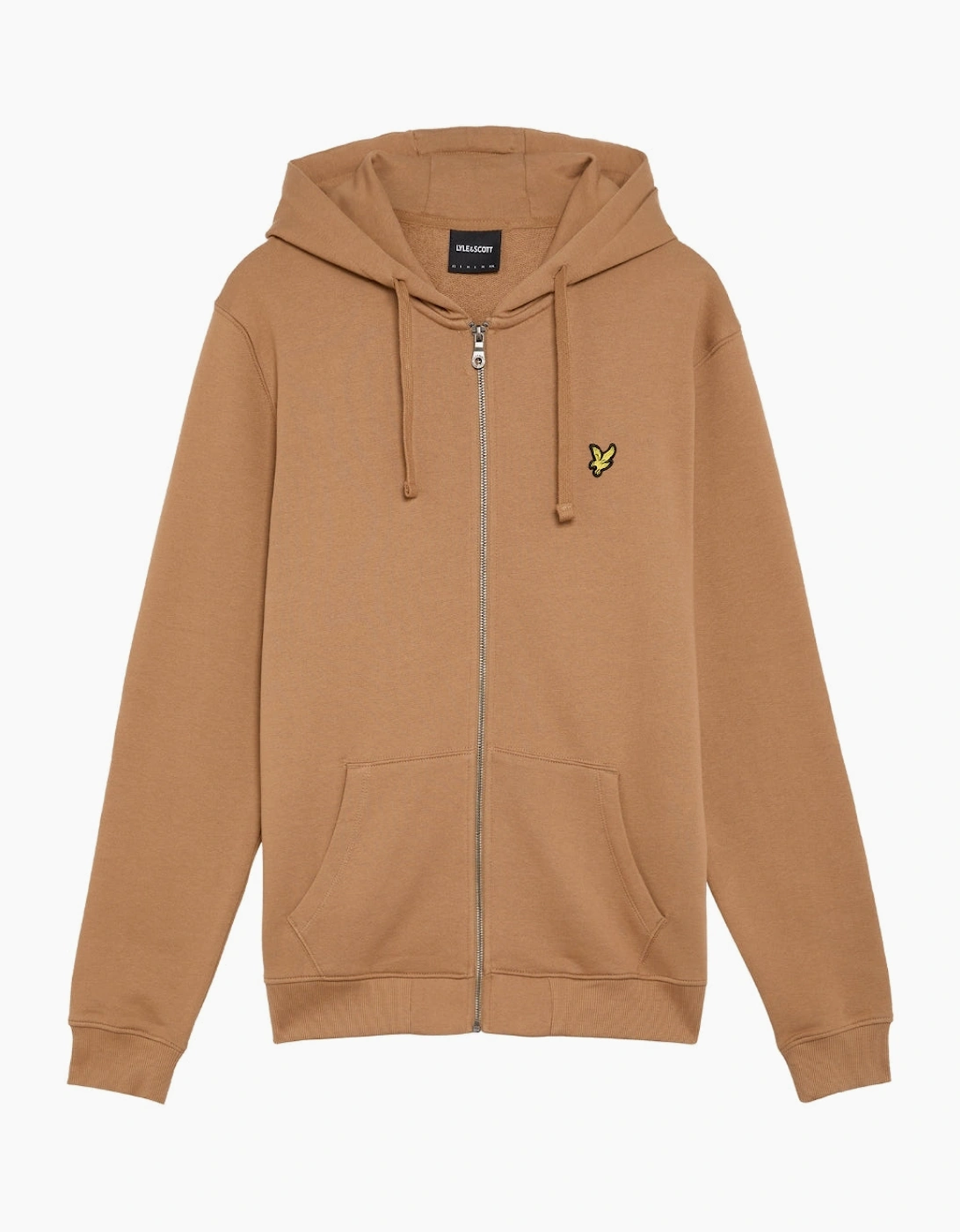 Lyle & Scott Brown Zip Through Hoodie