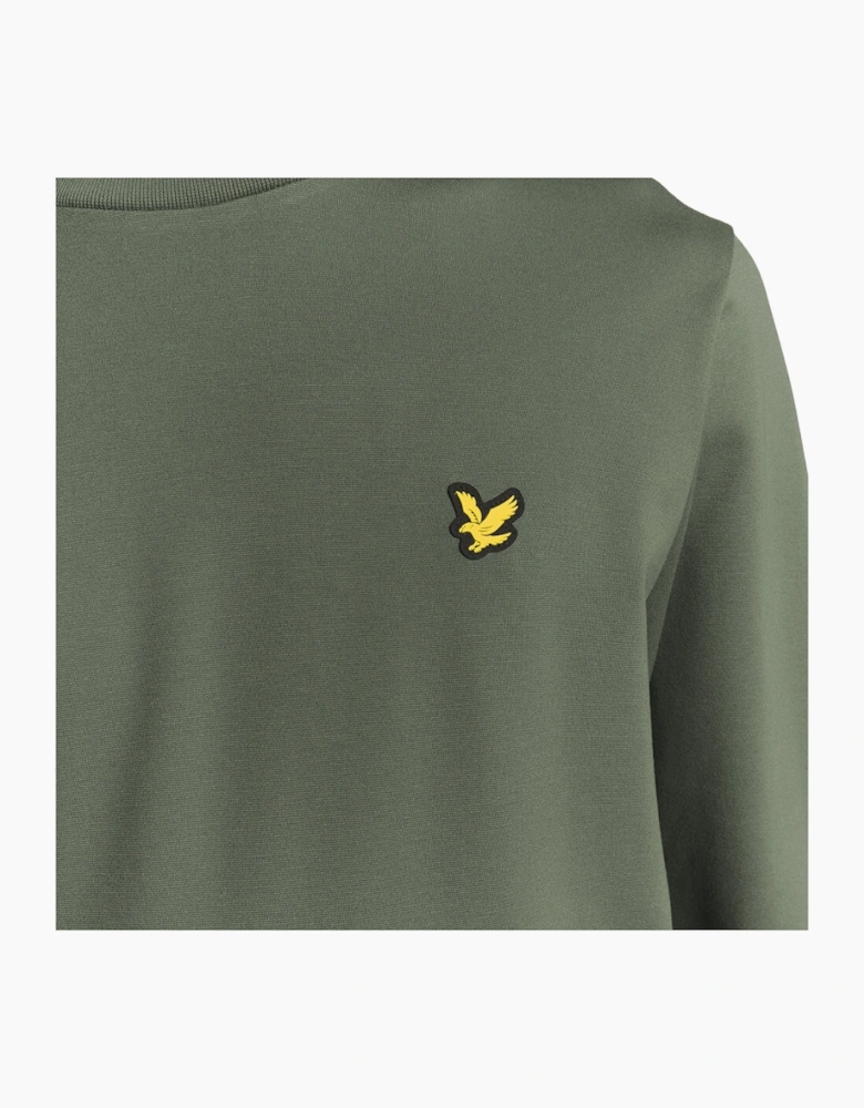 Lyle & Scott Green Crew Neck Fly Fleece