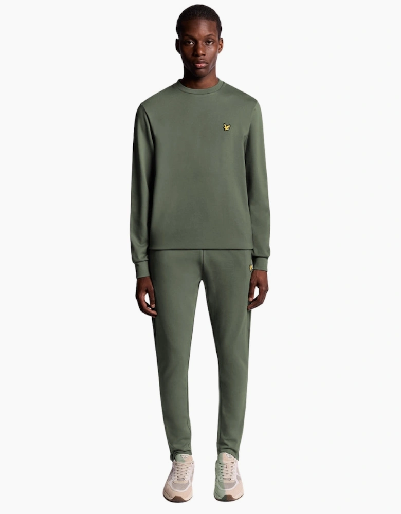 Lyle & Scott Green Crew Neck Fly Fleece
