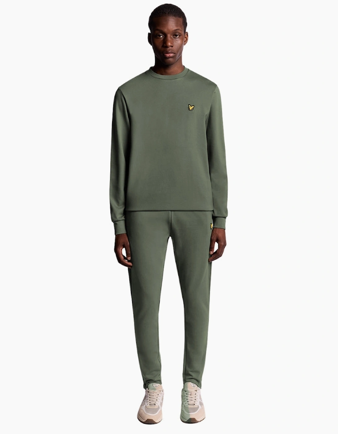 Lyle & Scott Green Crew Neck Fly Fleece