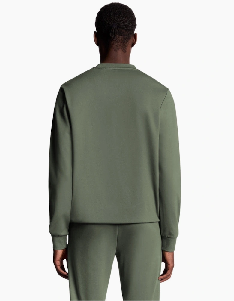 Lyle & Scott Green Crew Neck Fly Fleece
