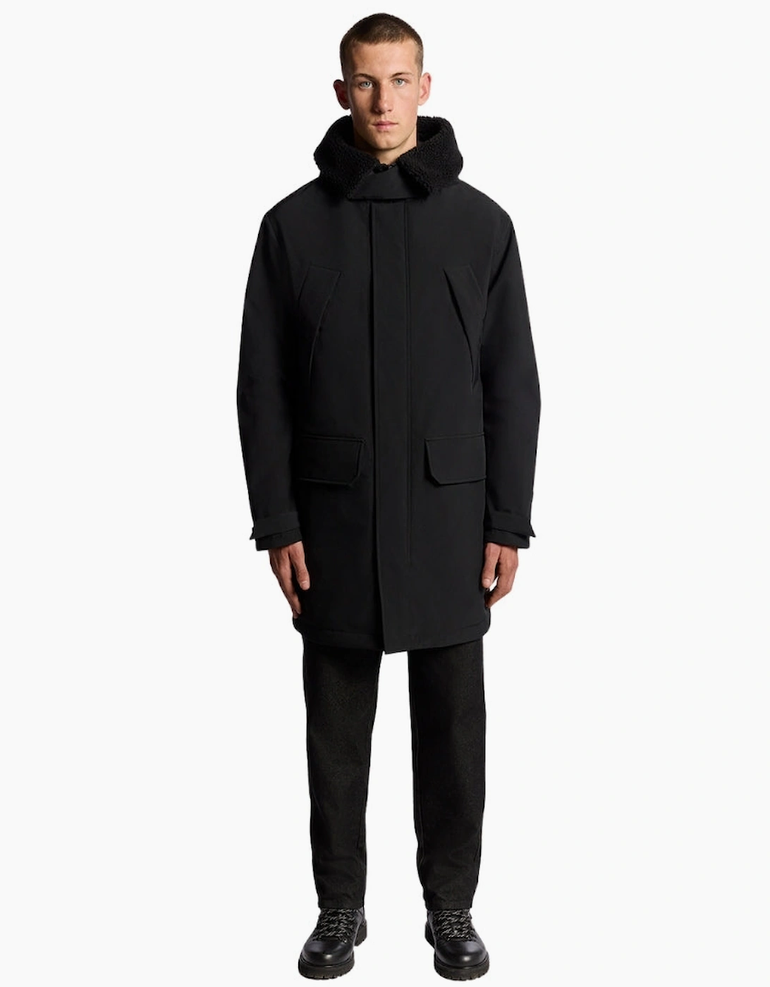 Lyle & Scott Jet Black Cold Weather Parka