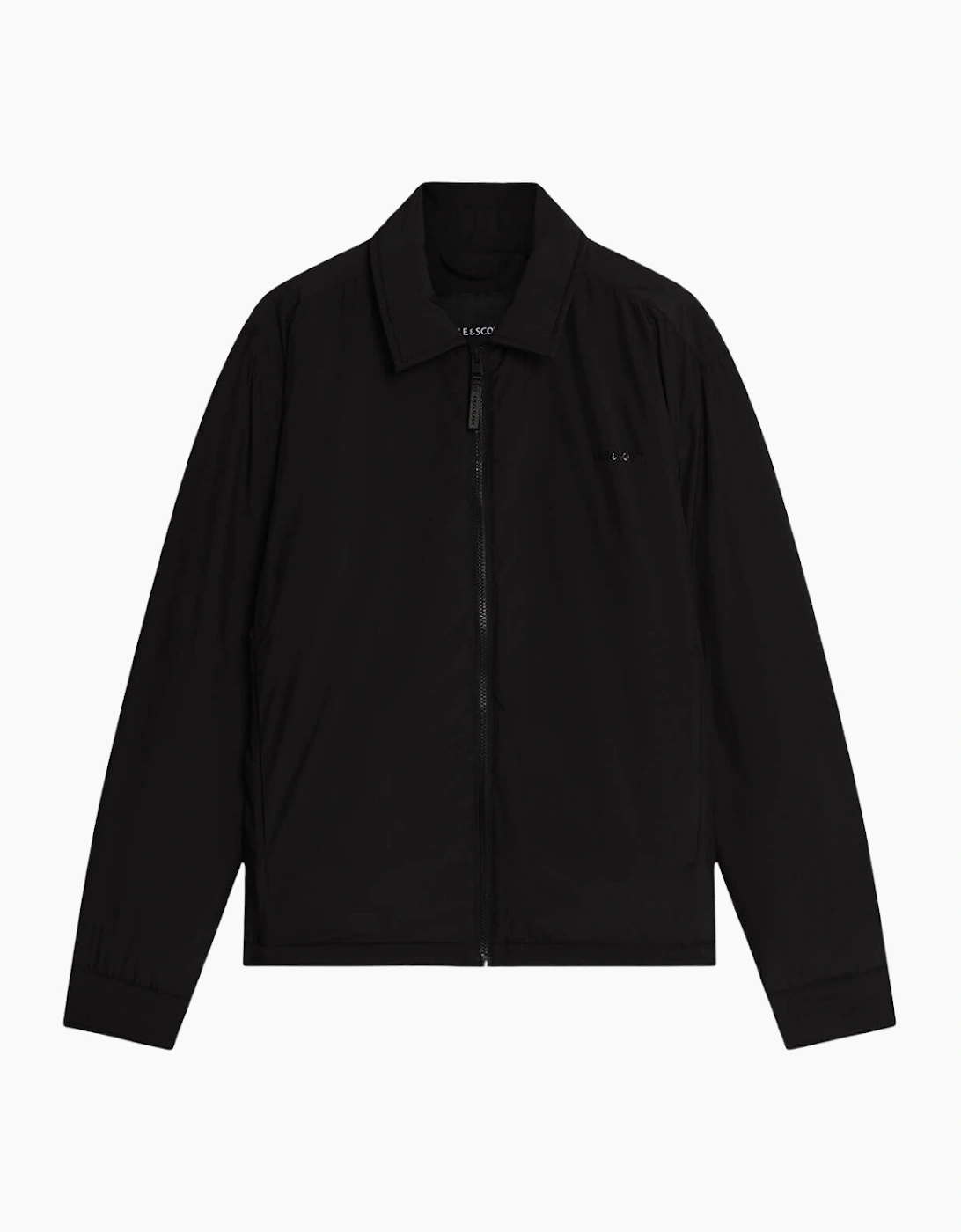Lyle And Scott Men's Black Lyle & Scott Collared Puffer Jacket - Size Regular/34