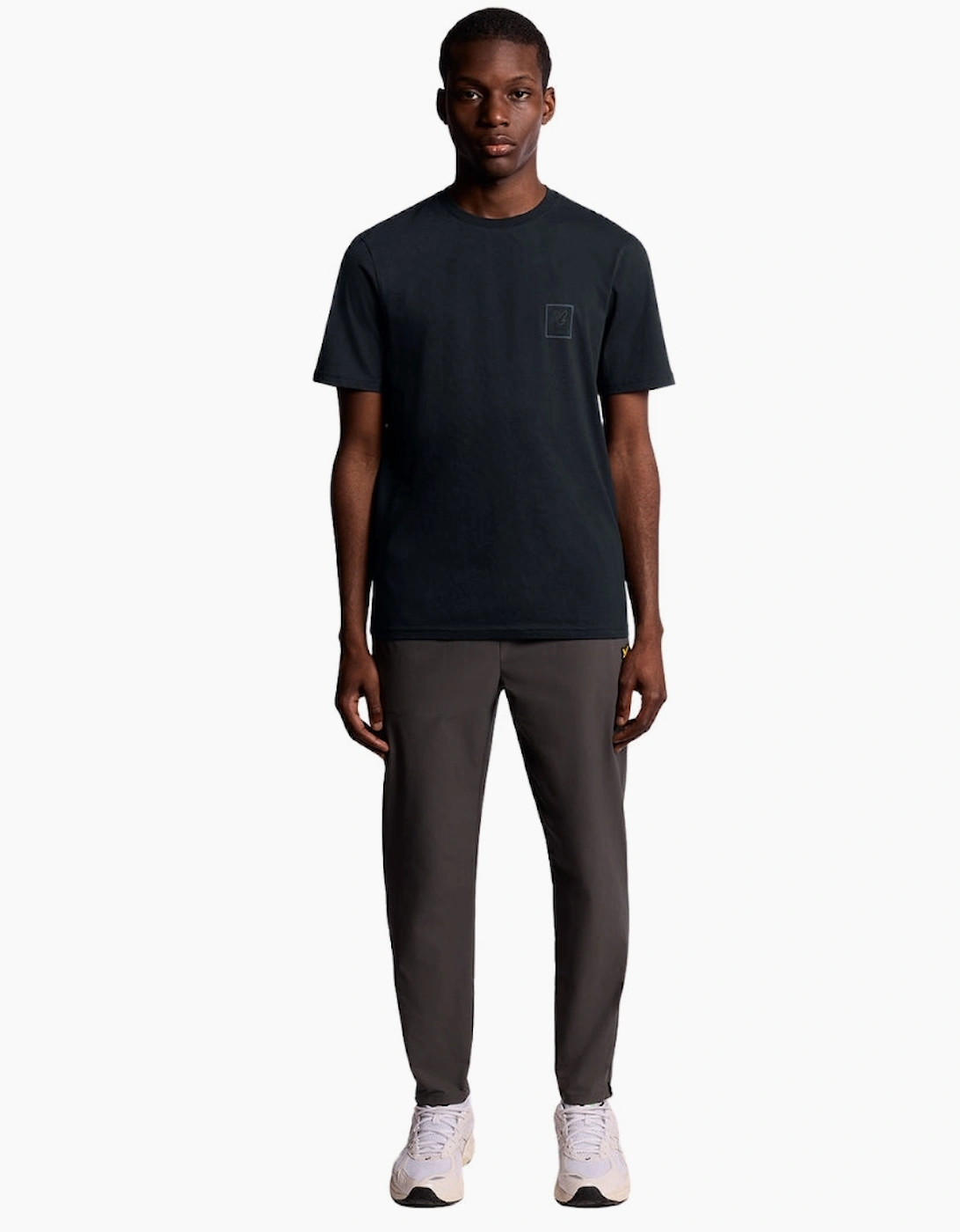 Lyle & Scott Navy Blue Rubberised Logo Graphic T-Shirt