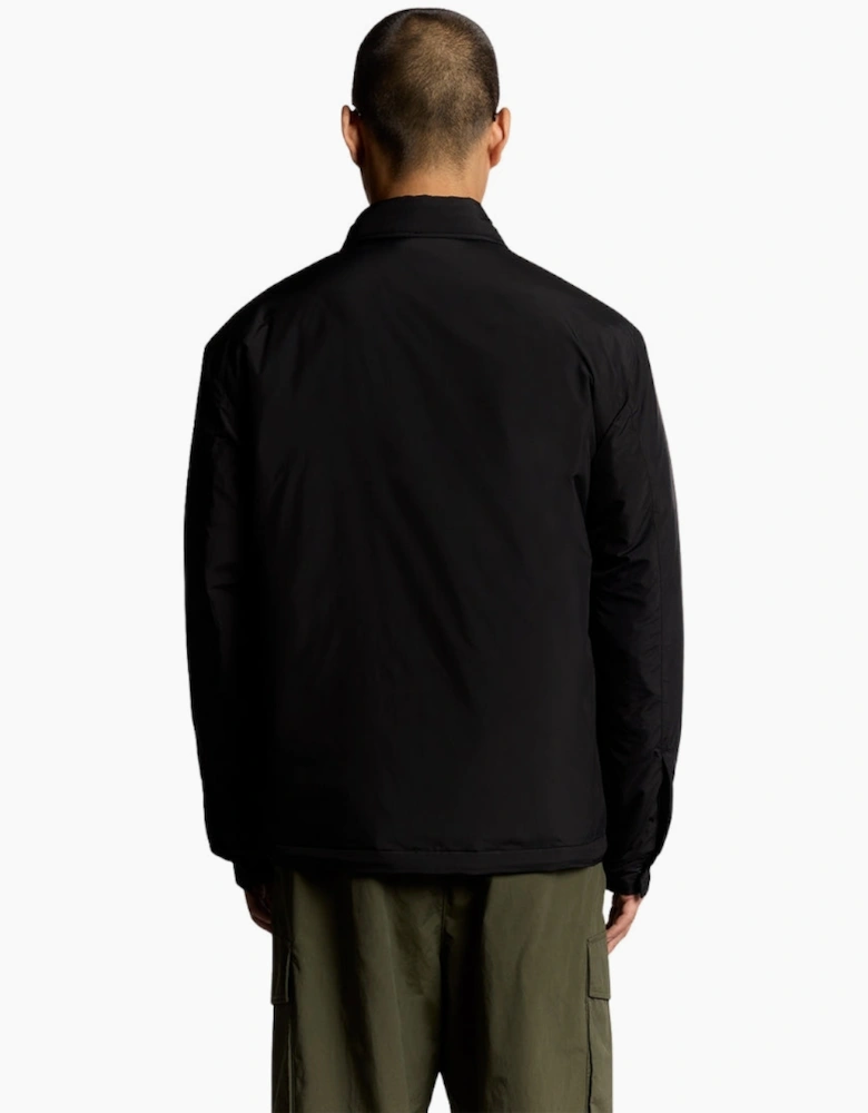 Lyle & Scott Black Collared Puffer Jacket