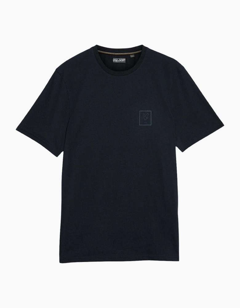 Lyle & Scott Navy Blue Rubberised Logo Graphic T-Shirt
