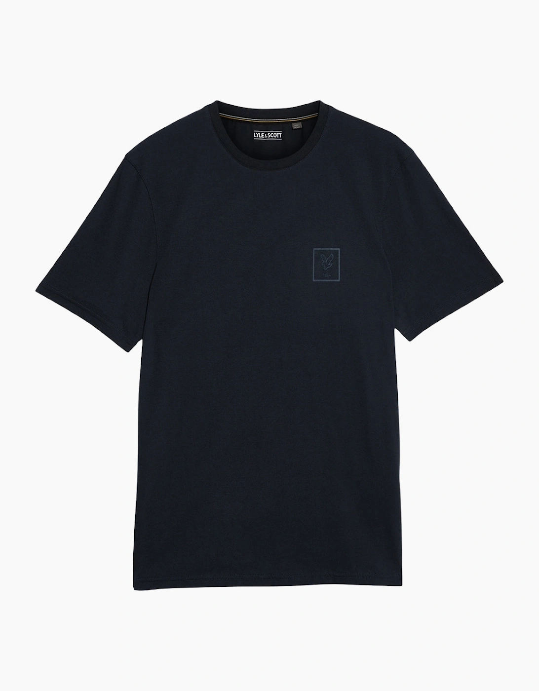 Lyle & Scott Navy Blue Rubberised Logo Graphic T-Shirt