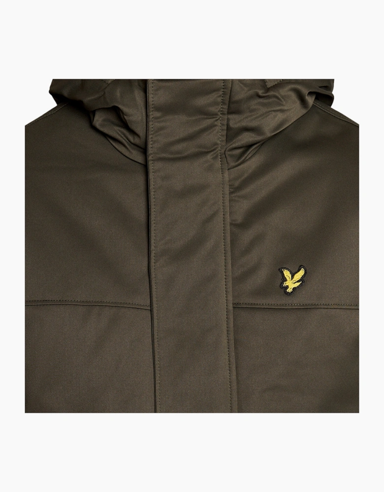 Lyle & Scott Green Olive Parka