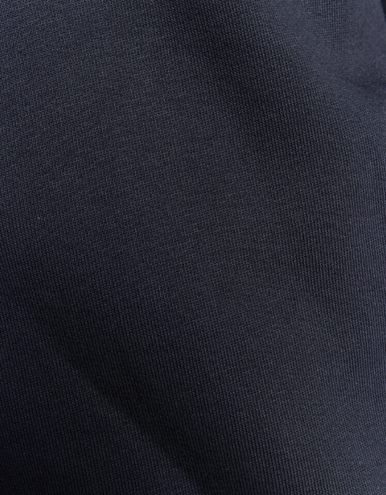 Lyle & Scott Navy Blue Half Raglan Jersey Bomber