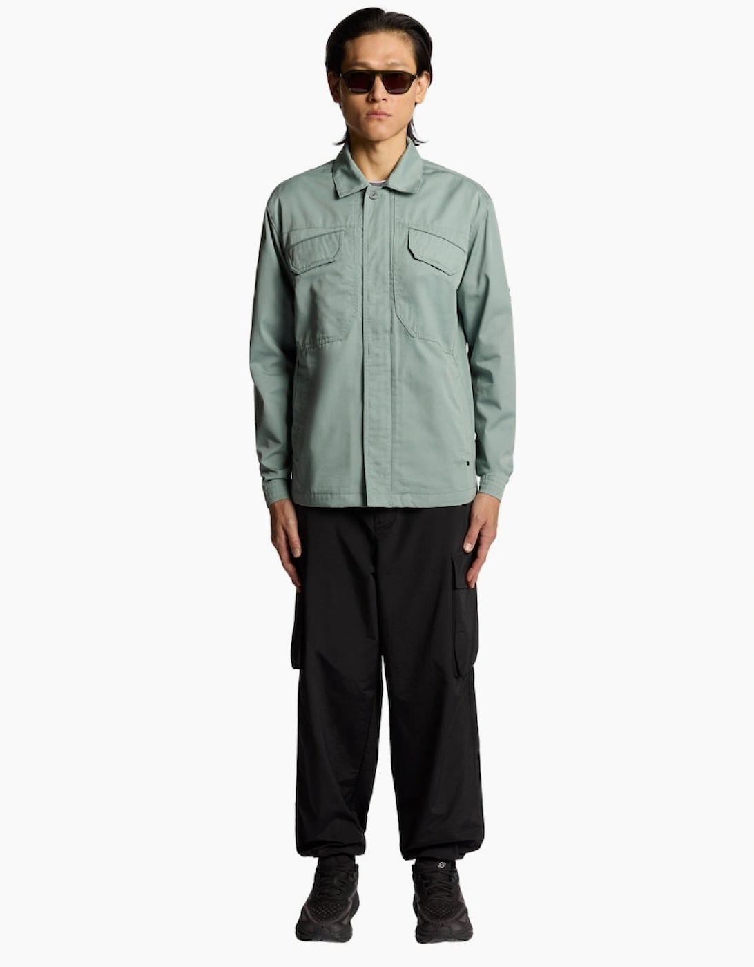 Lyle & Scott Green Multi Pocket Overshirt