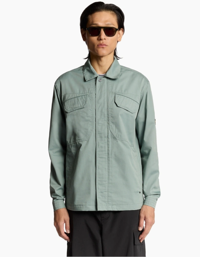 Lyle & Scott Green Multi Pocket Overshirt