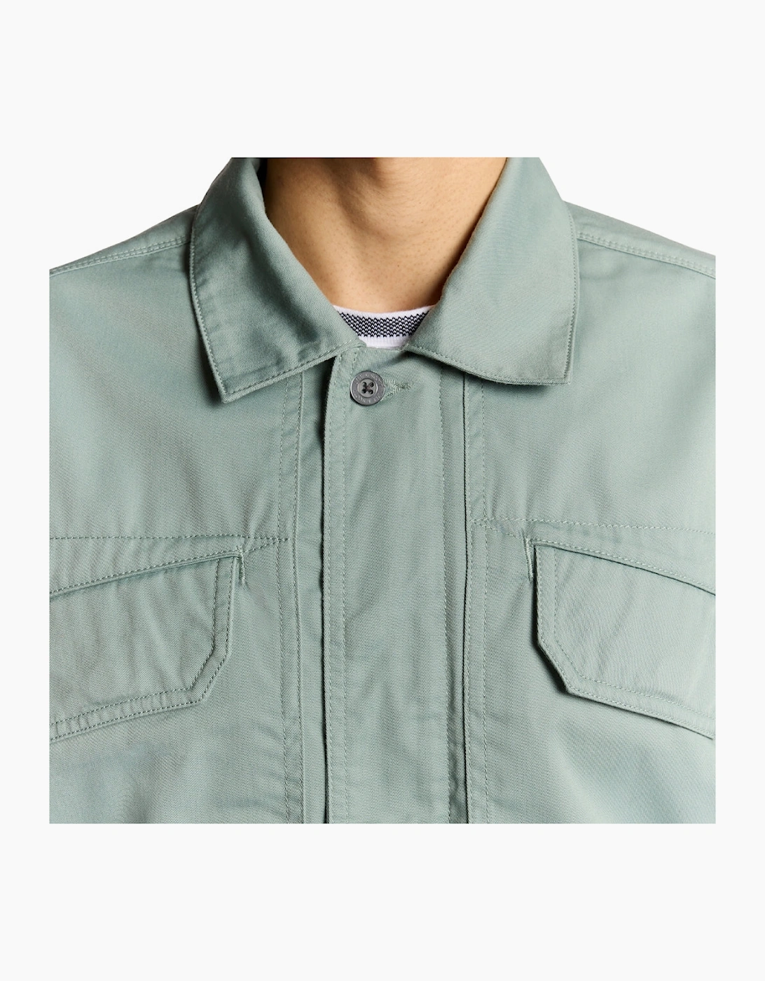 Lyle & Scott Green Multi Pocket Overshirt