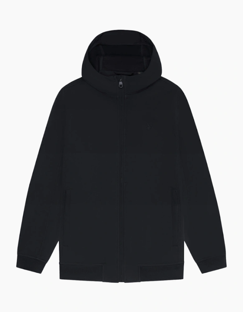 Lyle & Scott Jet Black Tonal Fleece Back Softshell