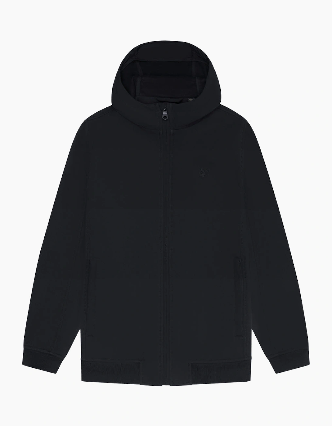 Lyle & Scott Jet Black Tonal Fleece Back Softshell