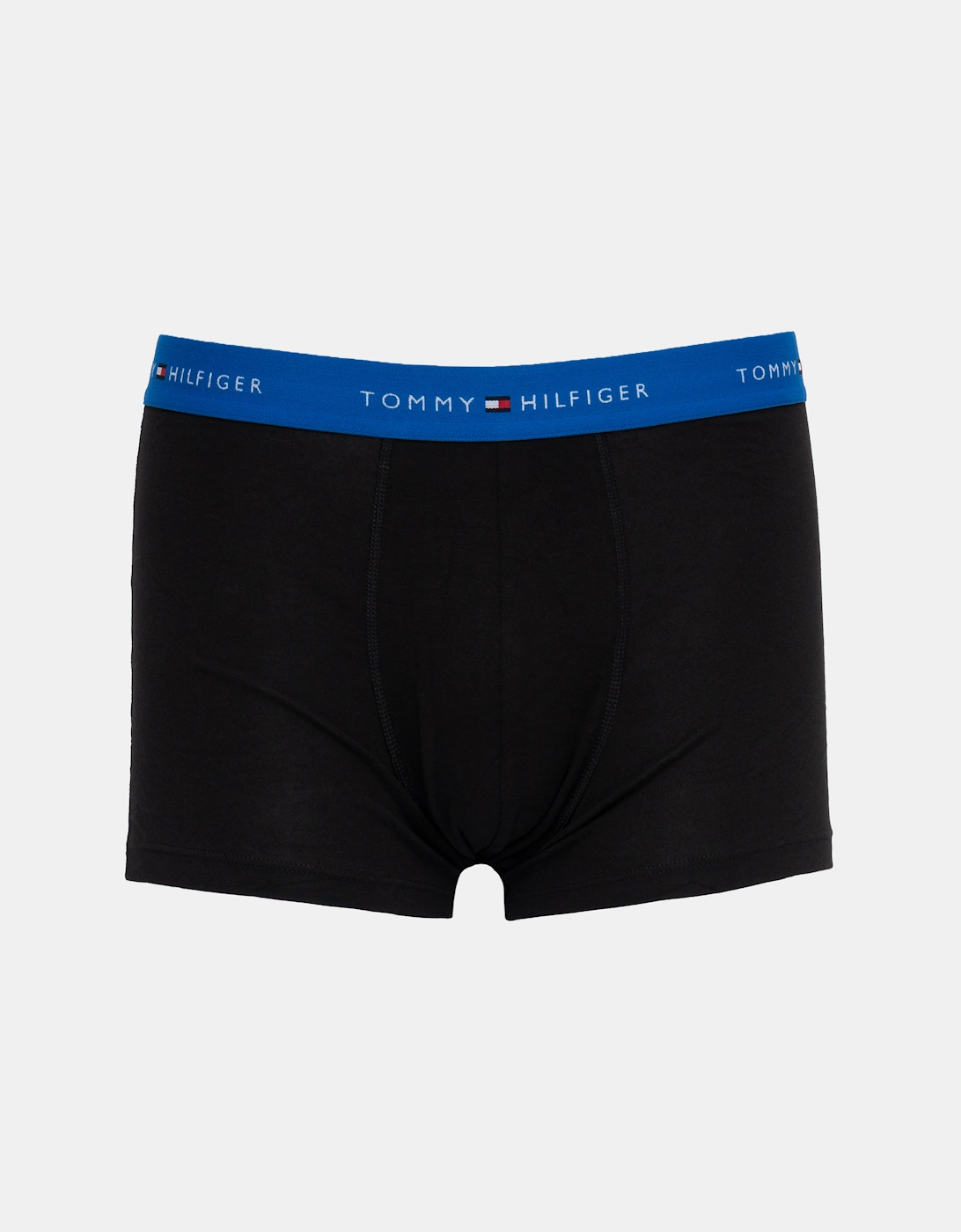 Tommy Hilfiger 3-Pack Logo Waistband Mens Trunks - Peach/Blue/Light Blue