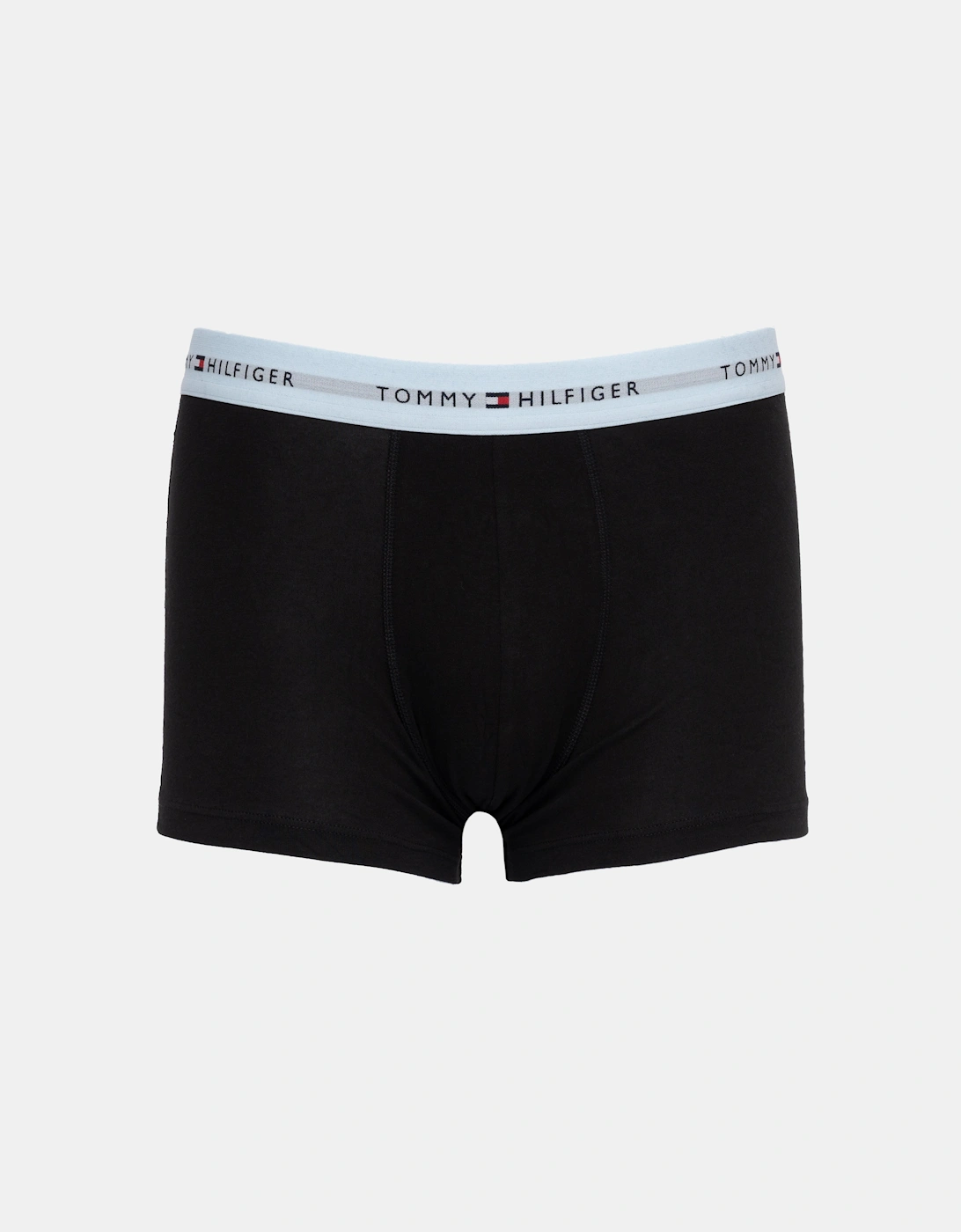 Tommy Hilfiger 3-Pack Logo Waistband Mens Trunks - Peach/Blue/Light Blue