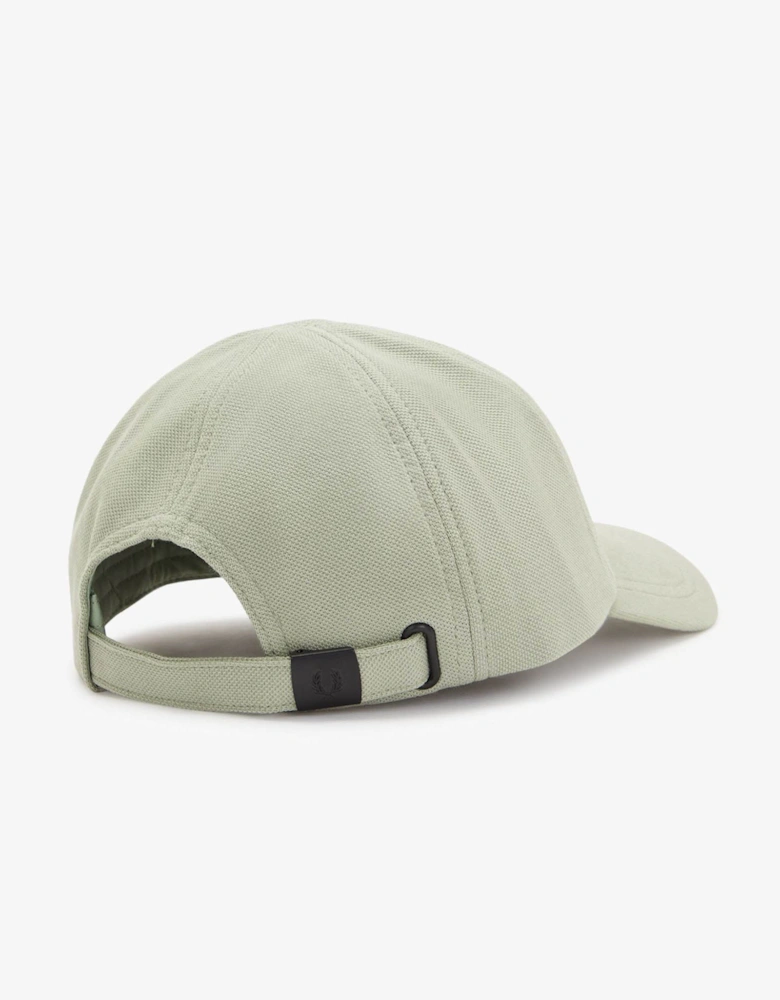 Fred Perry Mens Pique Classic Cap - Seagrass/Black S23