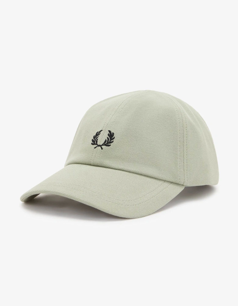 Fred Perry Mens Pique Classic Cap - Seagrass/Black S23