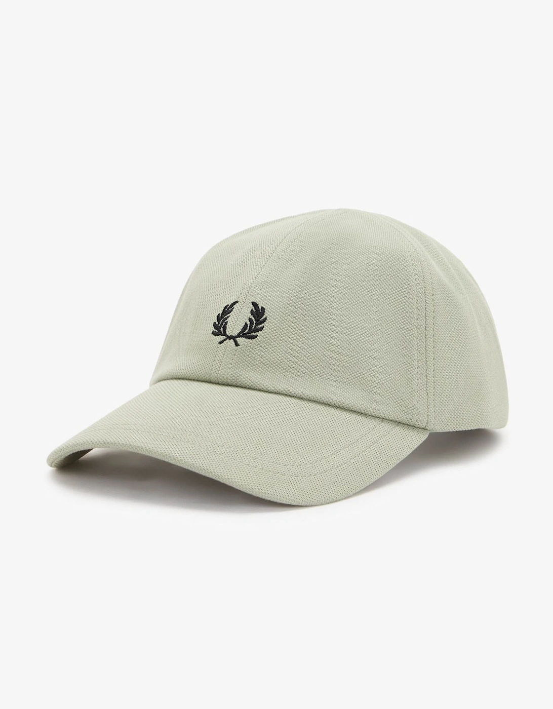 Fred Perry Mens Pique Classic Cap - Seagrass/Black S23