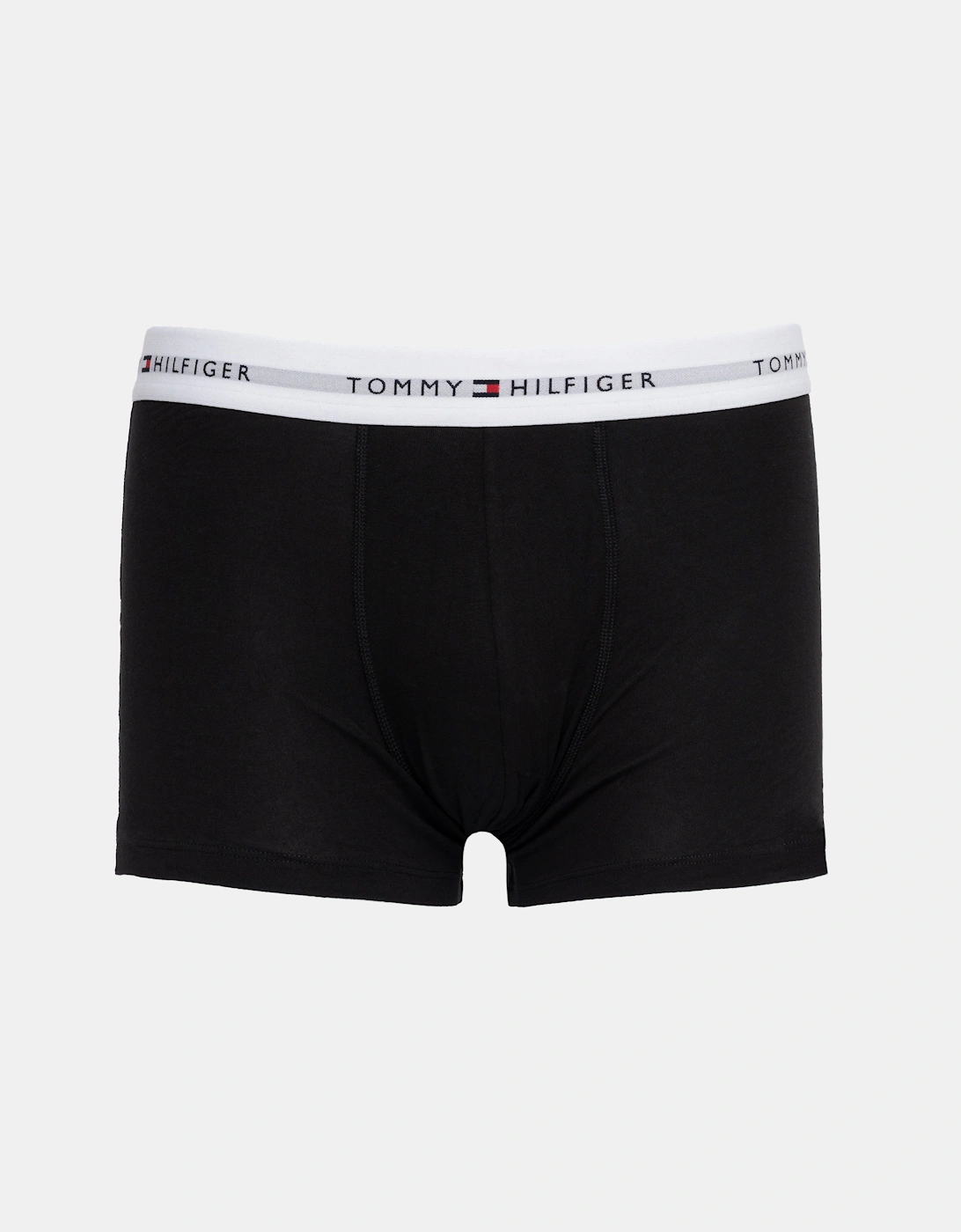 Tommy Hilfiger 3-Pack Logo Waistband Mens Trunks - Green/White/Blue