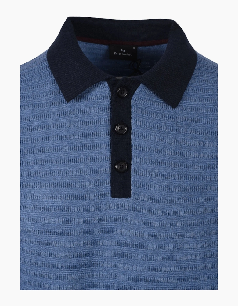 Paul Smith Long Sleeve Polo Greyish Blue