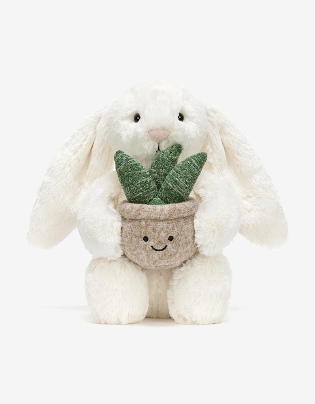 Jellycat Bunny with Plant in Ivory (31cm)