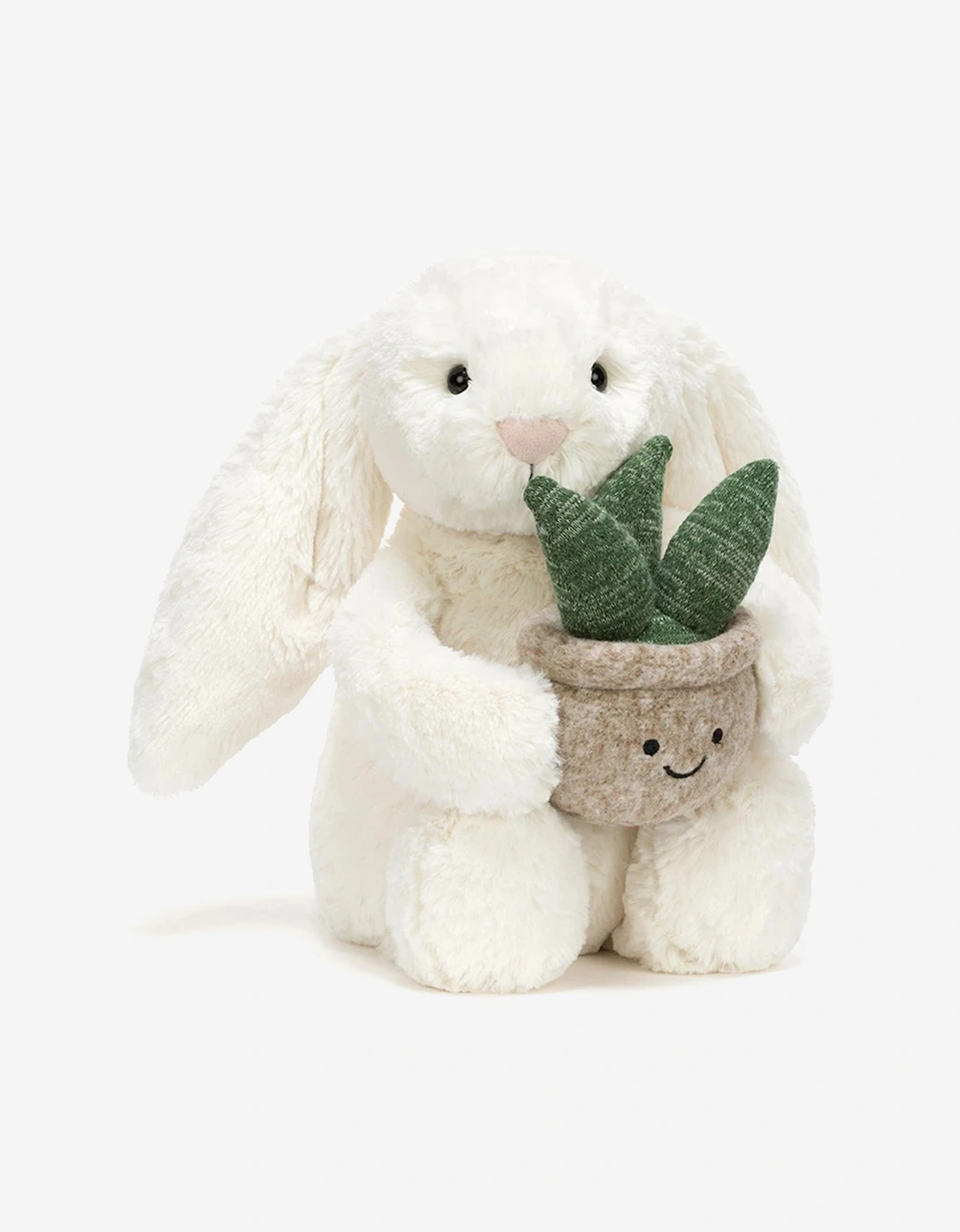 Jellycat Bunny with Plant in Ivory (31cm)