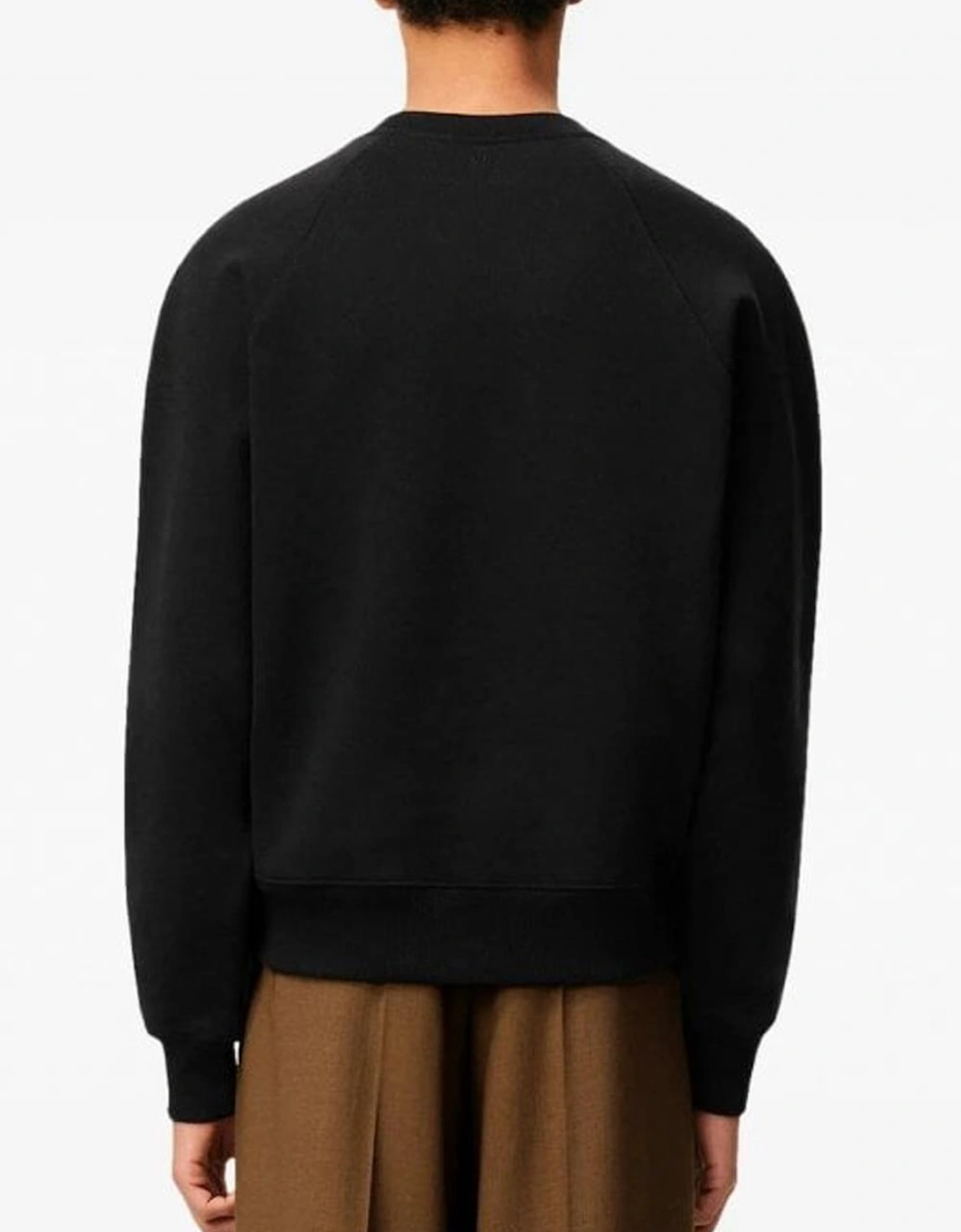 AMI Paris Ami De Coeur Patch Logo Sweatshirt in Black
