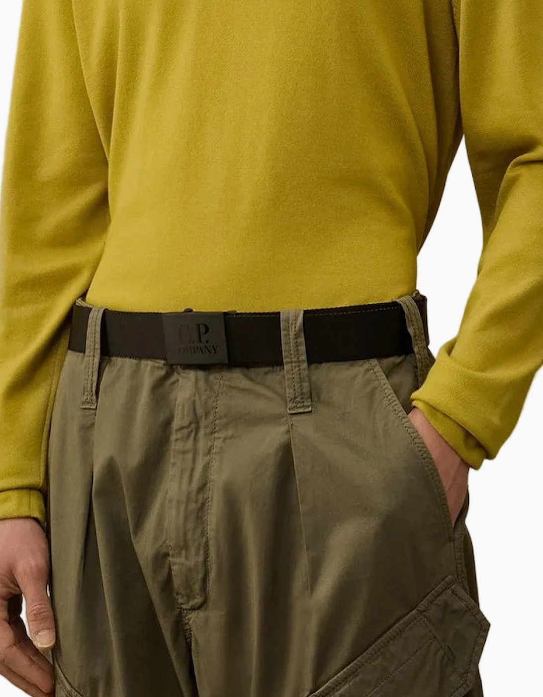 Double Colour Tape Logo Belt