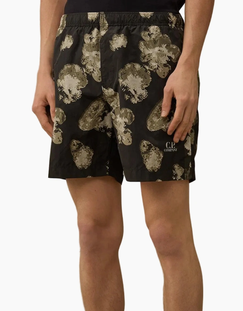 Flatt Nylon Flower Print Swim Shorts